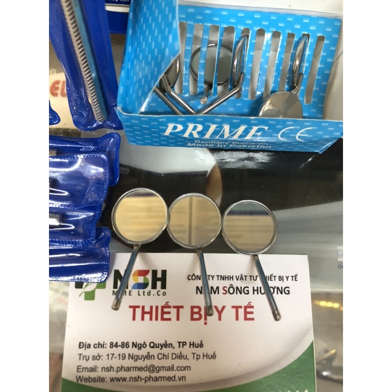 BỘ CÁN GƯƠNG VÀ MẶT GƯƠNG NHA KHOA SOI RĂNG MIỆNG CẦM TAY THÉP KHÔNG GỈ