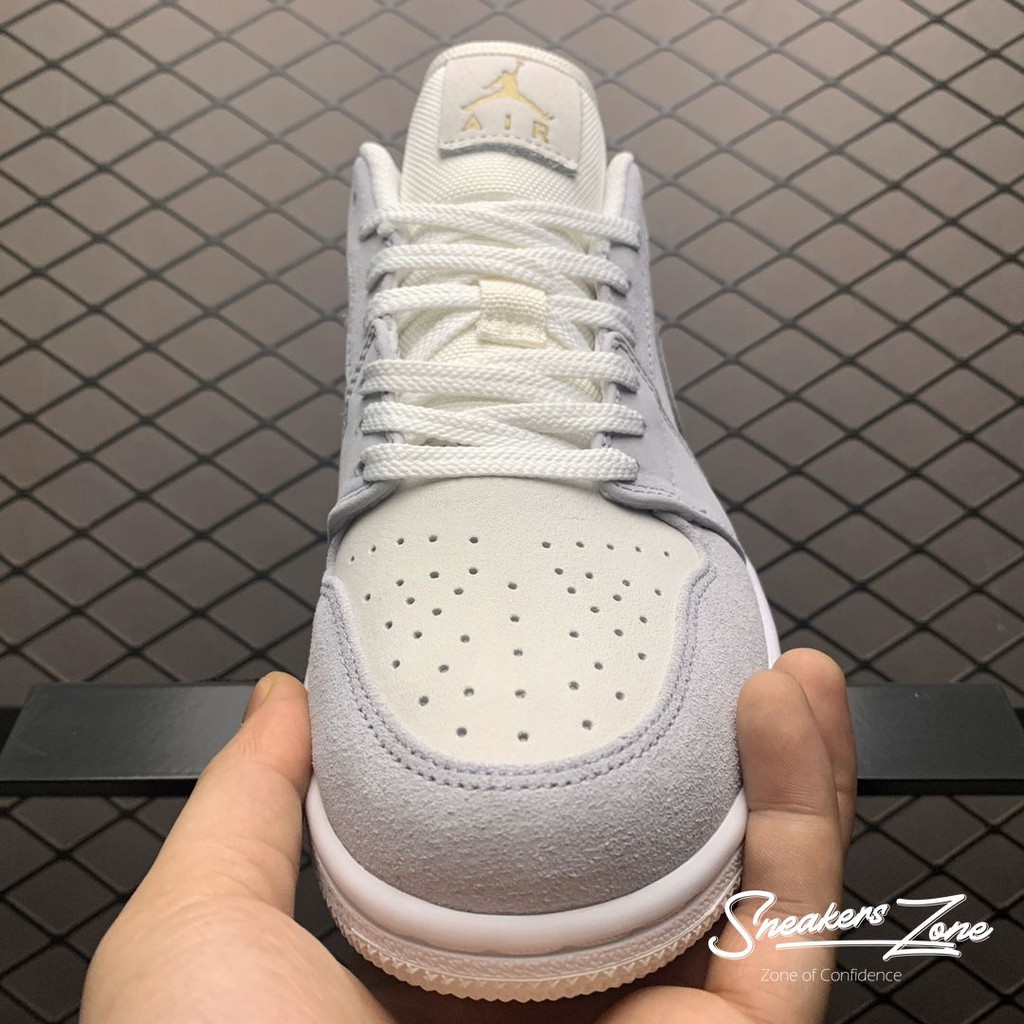 Giày Thể Thao Air Jordan 1 Low Paris Thấp Cổ Màu Xám Xanh Phù Hợp Mọi Dịp Cho Cả Nam Và Nữ Sneakers World