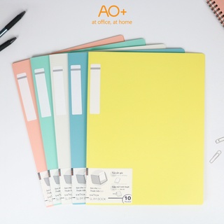 Bìa 10 lá slim book switch on ao+, bìa pp/ a4 - túi đặc biệt