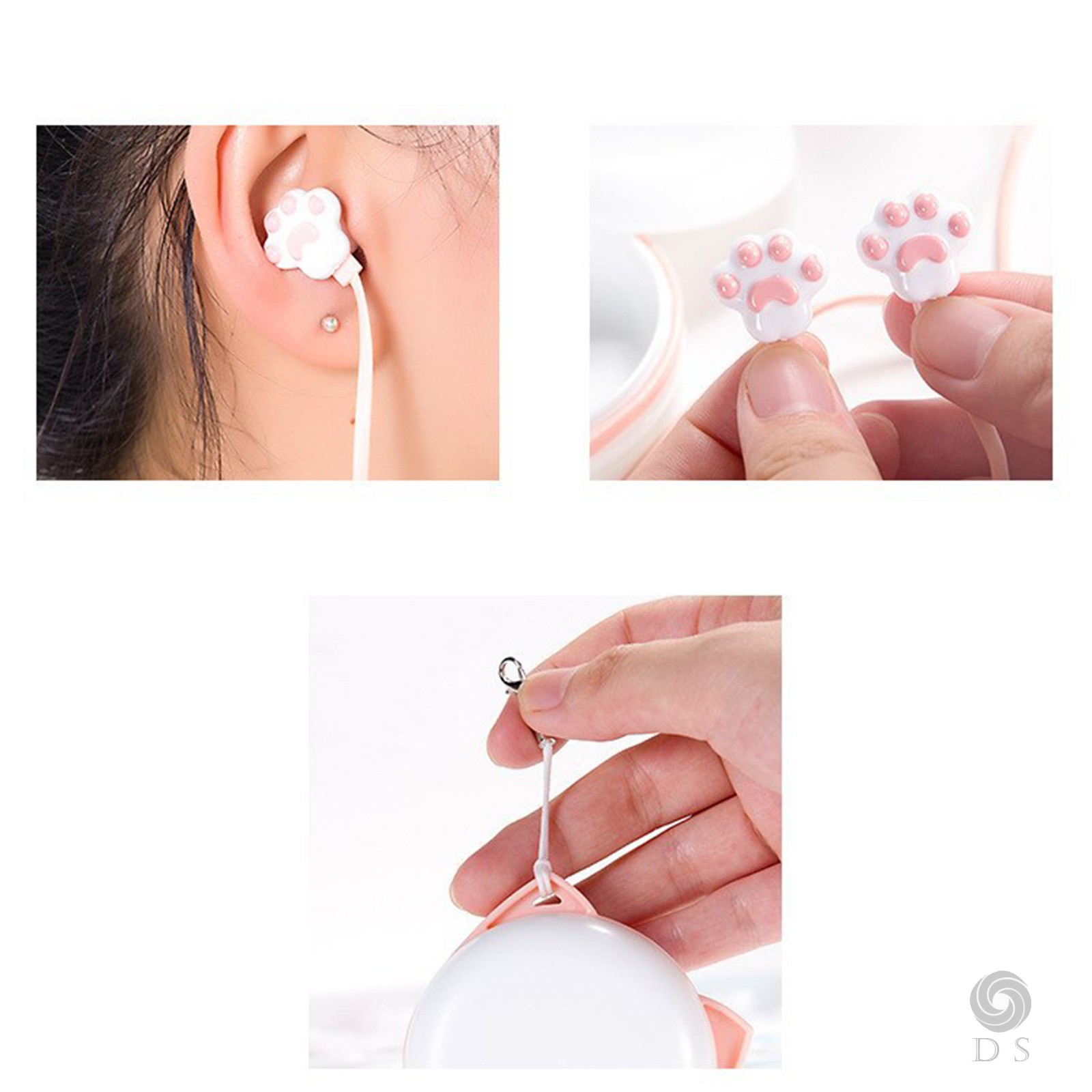 Tai Nghe In-Ear 3.5mm Hình Mèo Dùng Cho Điện Thoại / Mp3 / Ipod / Pc