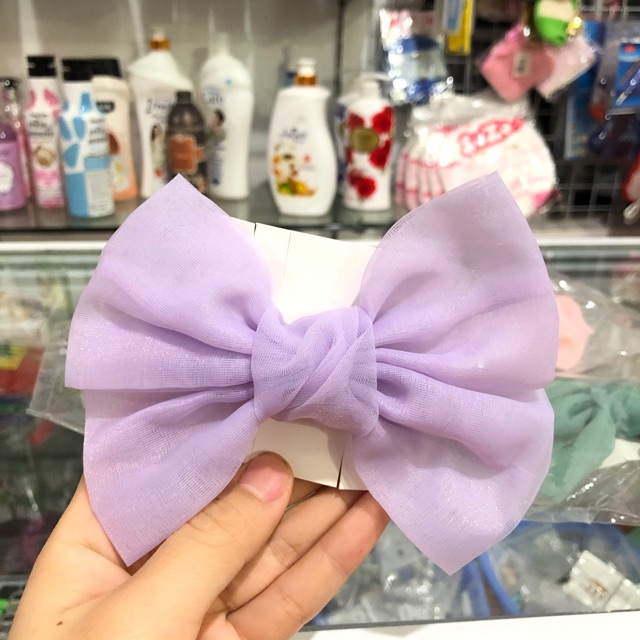 Kẹp tóc nơ lưới hàn quốc