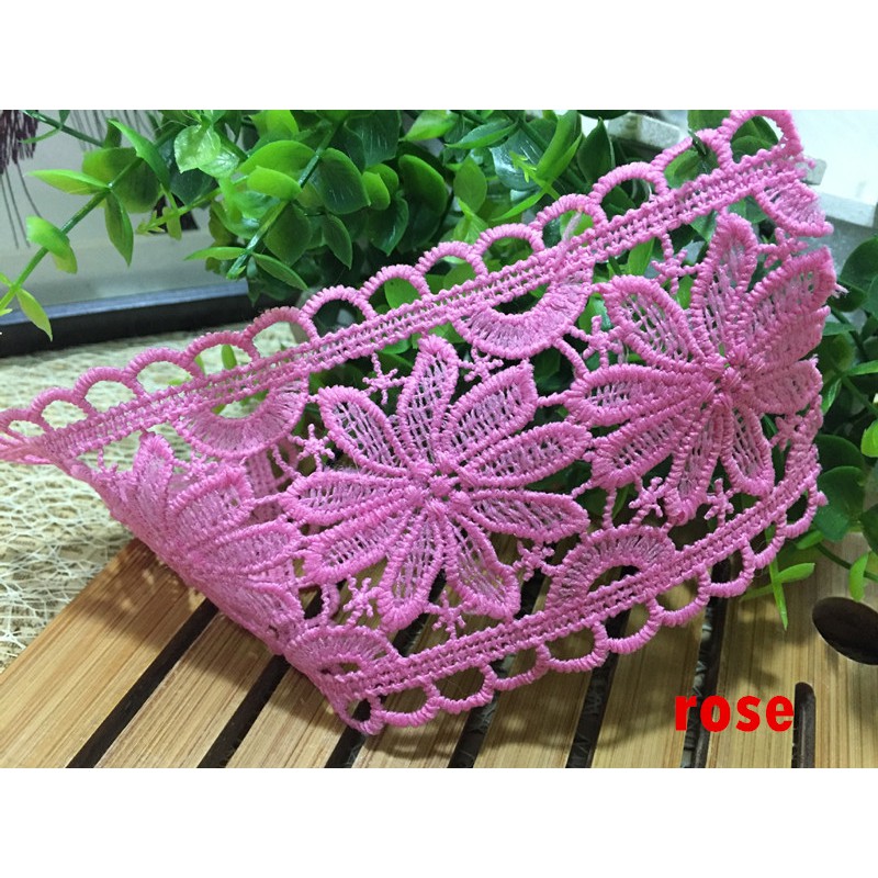 Cuộn Dây Ren Cotton Nhiều Màu Sắc Dùng Làm Đồ Thủ Công