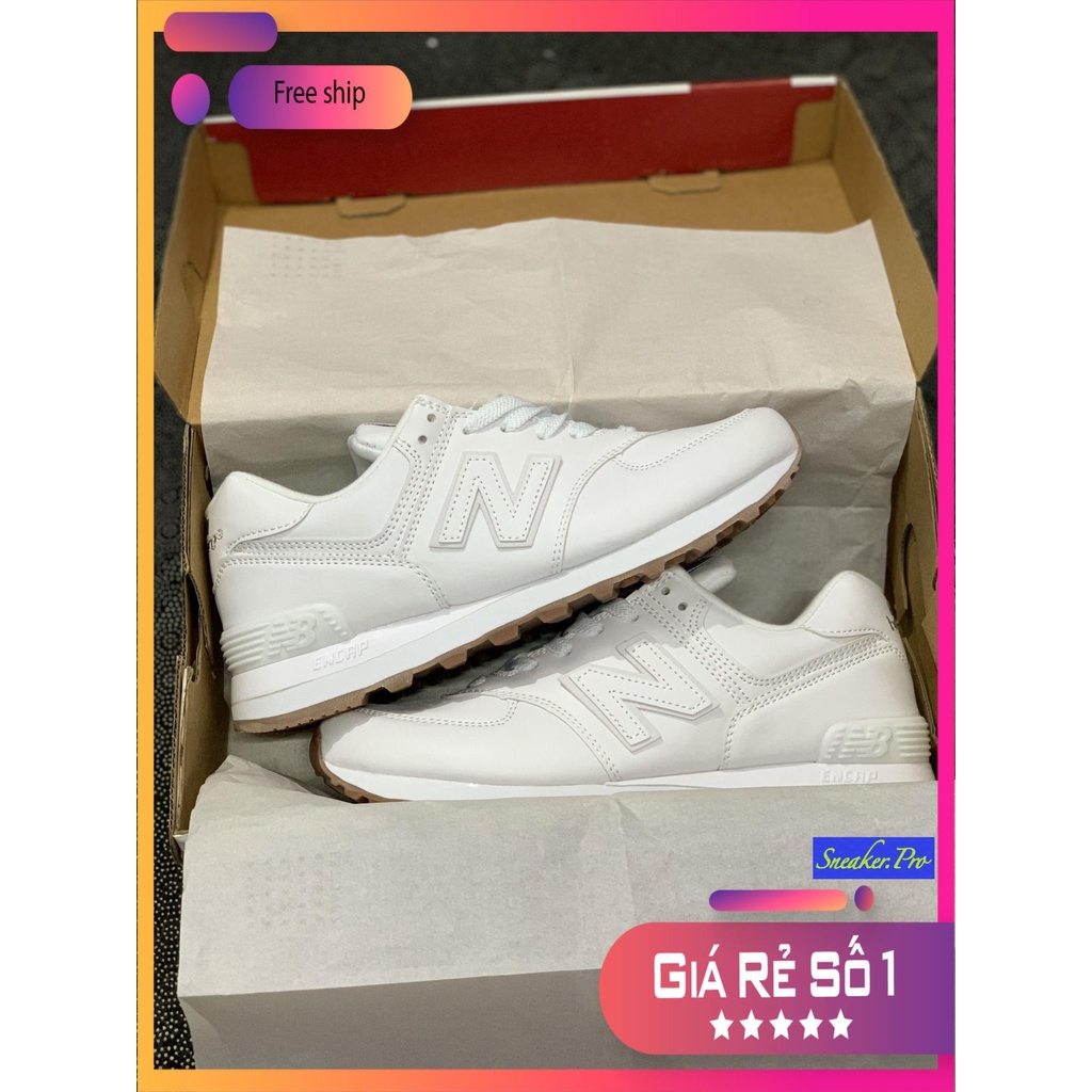 Giày NB 574 Giày thể thao New Balance 574 trắng full cao cấp, hot hit, năng động dành cho nữ