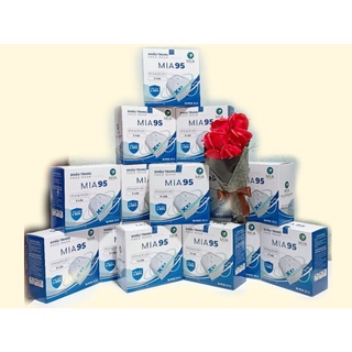 Khẩu trang y tế MIA95 màu trắng 5 lớp dày dặn