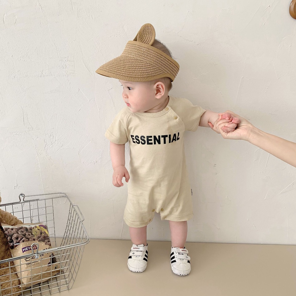 Bộ Áo Liền Quần Tay Ngắn Chất Liệu Mỏng Thoáng Khí Thời Trang Mùa Hè Cho Bé Sơ Sinh