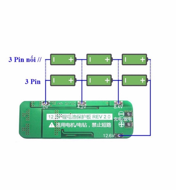 Mạch sạc và bảo vệ pin 3s20a