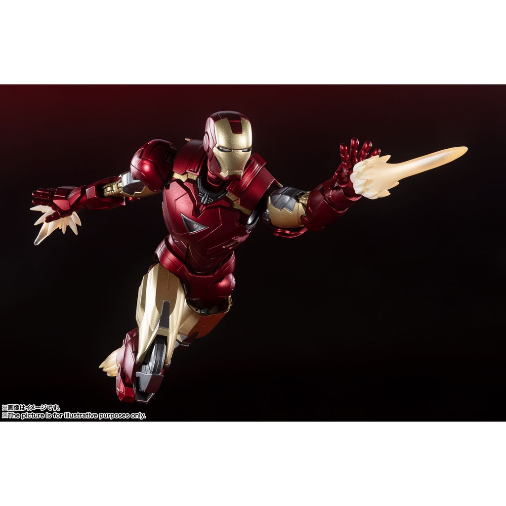 [Hàng có sẵn] Mô hình chính hãng SHF: Iron man Mk6 (battle damaged)