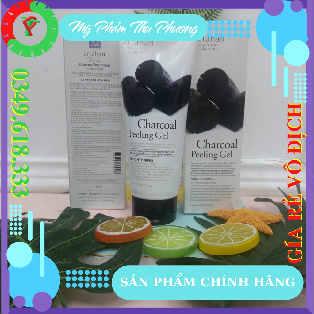 Kem Tẩy Tế Bào da chết vị hoa quả táo chanh hoa oải hương than hoạt tính đông y la hán Arrahan lemon White Peeling Gel | BigBuy360 - bigbuy360.vn