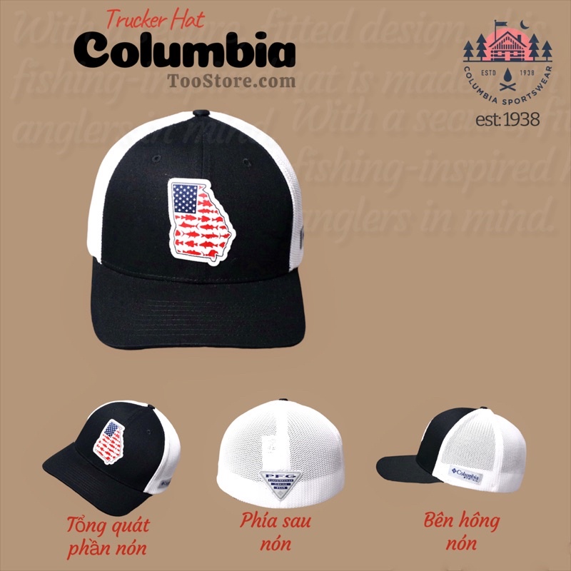 Nón Kết columbia - VNXK - Nón Lưỡi Trai (hàng săn sale)