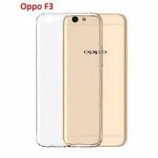 Ốp lưng Oppo  F3/ A77  silicon trong suốt