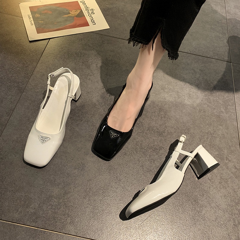 Giày Sandal Mũi Vuông Buộc Dây Sau Lưng Thời Trang Mùa Hè Cho Nữ 2022-ds 2021