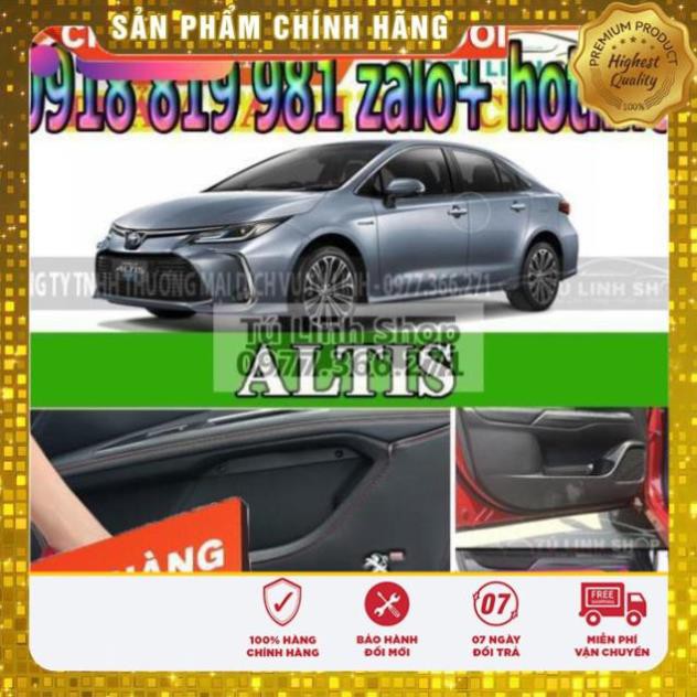 FREE SHIP - Ốp chống xước tapli cửa xe ALTIS 2014-2019 mạ titan sáng bóng, cao cấp