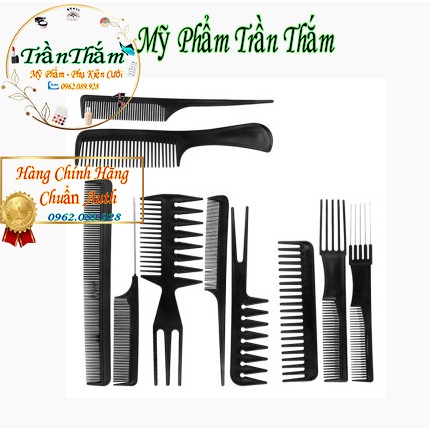 Combo Sét Lược Tạo Kiểu Tóc Bộ 10 cái