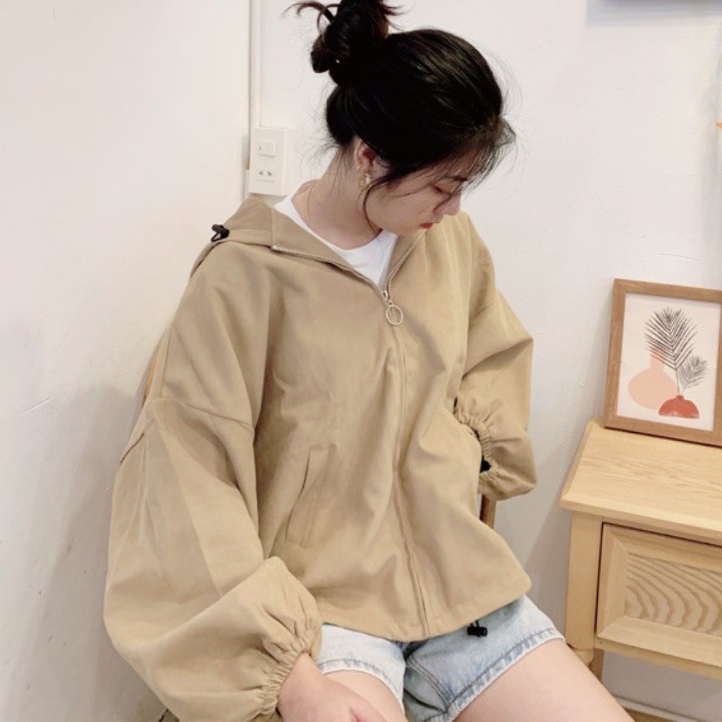 Áo Khoác Tay Phồng Chất Da Mềm Đẹp Như Hình Dưới 65kg