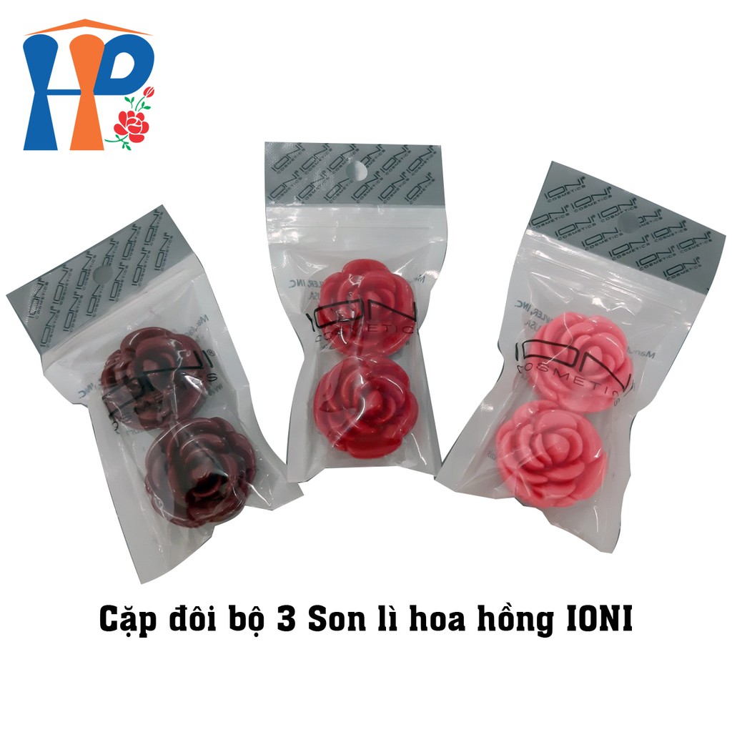 Son lì hộp hoa hồng IONI - Matt Lipstick Rose Box - bộ 3 màu thời trang, không lem, không trôi.. | BigBuy360 - bigbuy360.vn