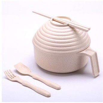 Bộ dụng cụ ăn mì - Tiện lợi - Chất liệu làm bằng lúa mạch không gây hại - An toàn thực phẩm - Dễ dàng tẩy rửa