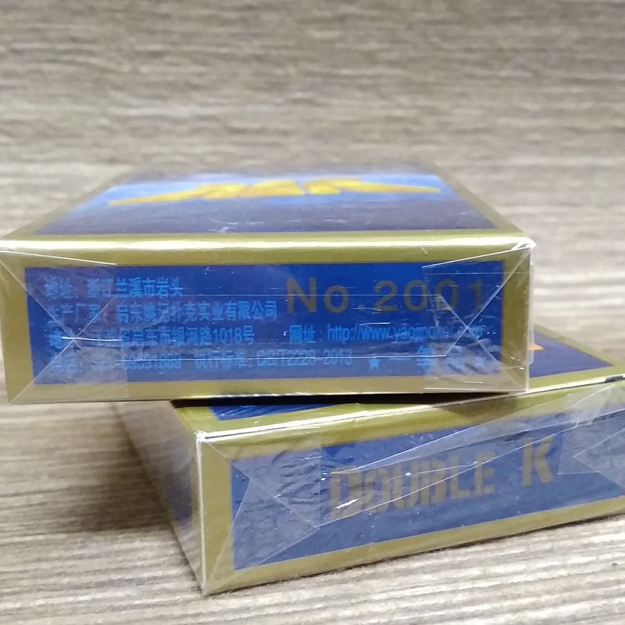 Bộ Bài Tây 52 lá Double K 2001, giấy cứng, tráng bóng