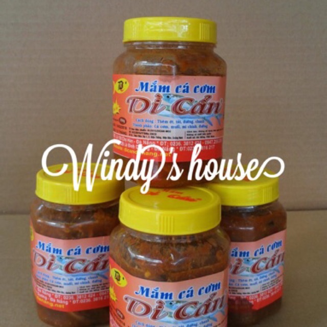 Mắm cá cơm Dì Cẩn hũ nhỏ 250g