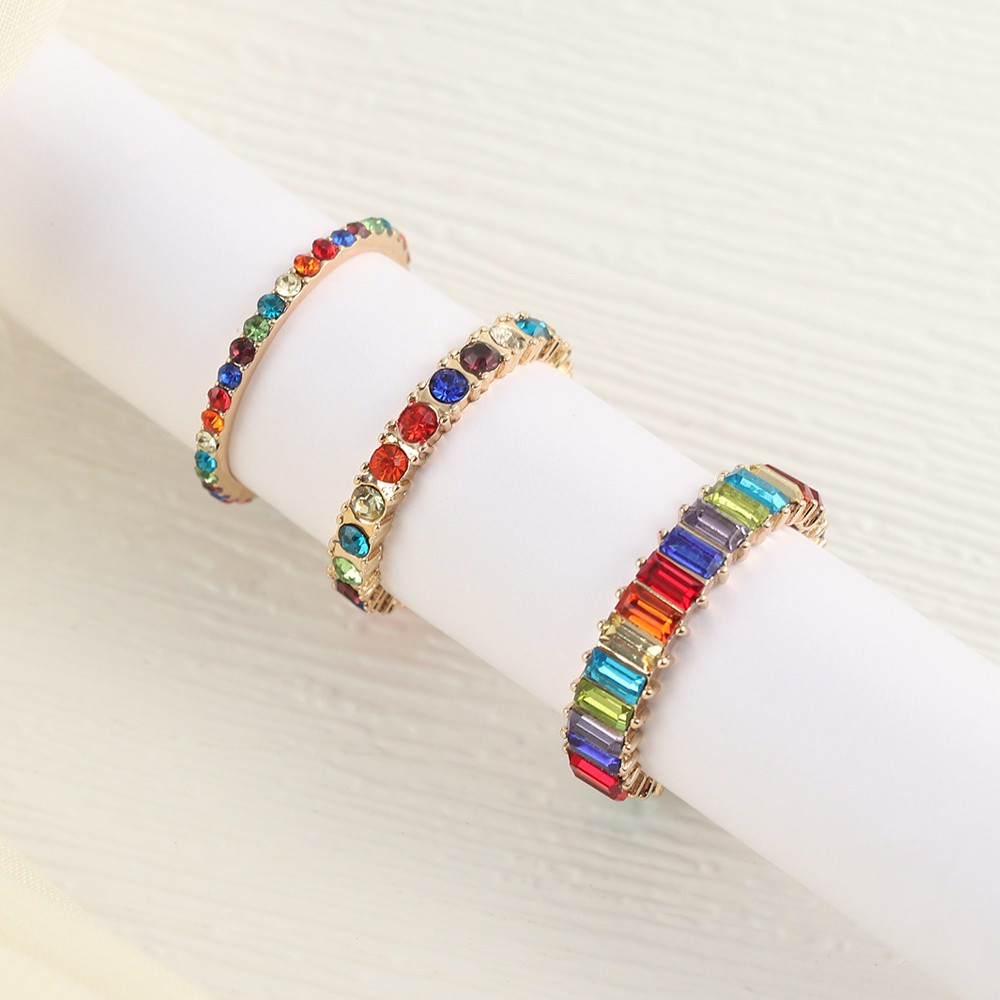 SOLIGHTER Luxury|Rings Gifts|Bling Finger Rings Party Jewelry Wedding Lady Women Fashion Multicolor Sparkling
