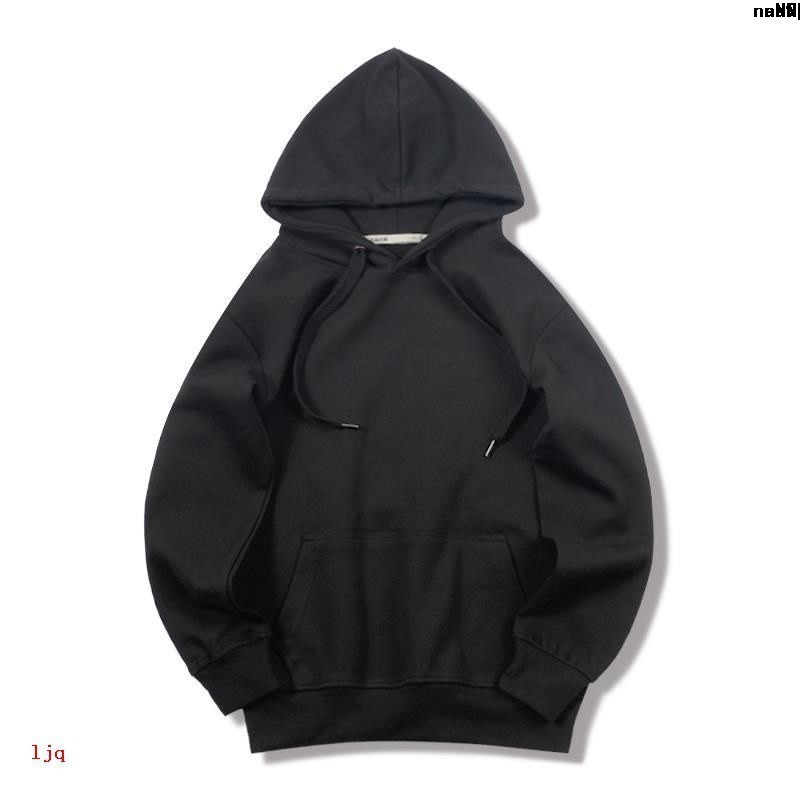 Áo Hoodie Màu Trắng / Đen Phong Cách Hàn Quốc Thời Trang Cho Cặp Đôi