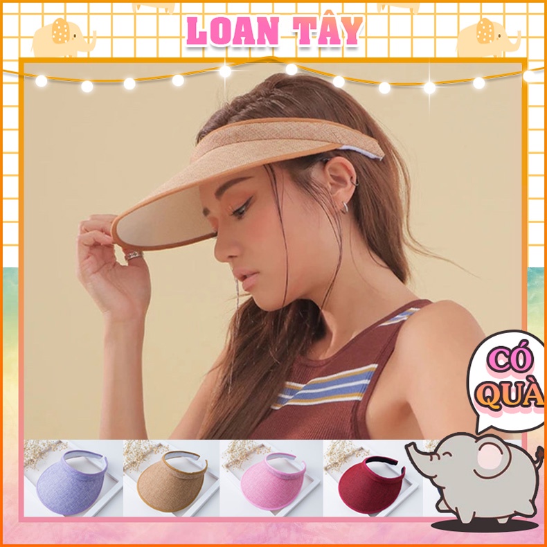 Nón Mũ Vành Rộng Hở Đầu Chống Nắng Trang Nhã LT2110