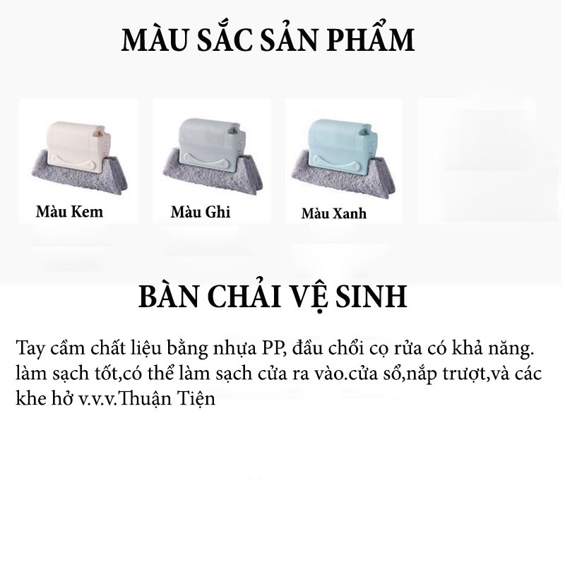 Bàn Chải Vệ Sinh Khe Rãnh Cửa Sổ, Khe Tường Đa Năng Tiện Lợi - Gia Dụng Tý Tẹo