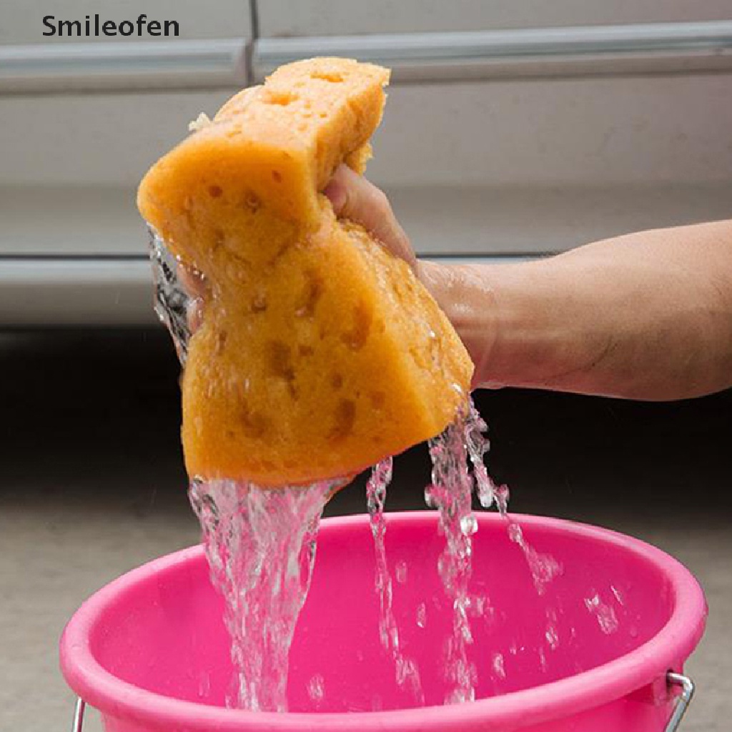 1 Mút Xốp Mềm Vệ Sinh Xe Hơi Hình Tổ Ong