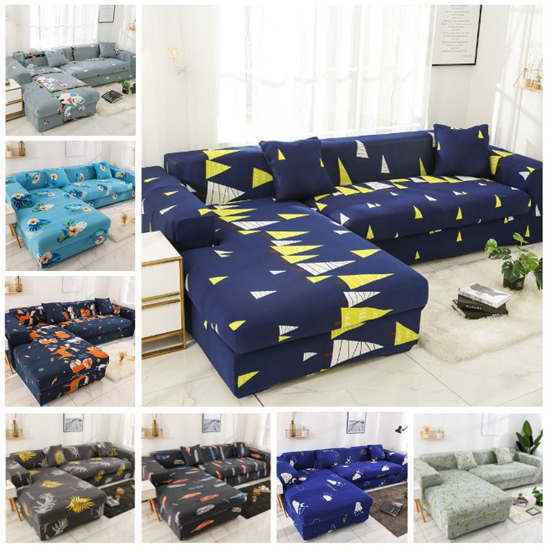 Vỏ Bọc Ghế Sofa Co Giãn In Họa Tiết Phong Cách Bohemian Trang Trí Phòng Khách