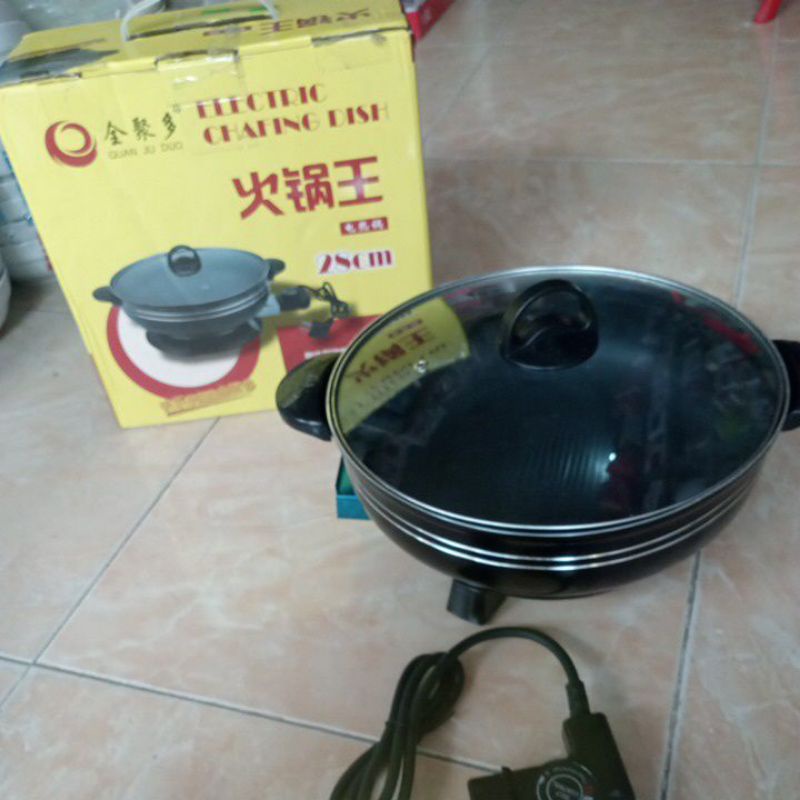Chảo điện đa năng chảo đế liền nấu siêu nhanh