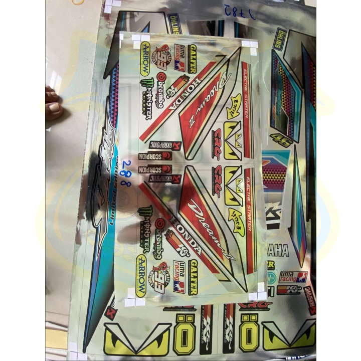 ( Quí khách vui lòng mang ra tiệm cho thợ dán ) Tem DREAM CHẤT LIỆU CROM DẺO CAO CẤP NO3