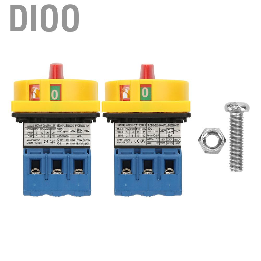 Công tắc ngắt mạch tải 40A/63A công tắc nguồn bật tắt cam xoay 3 cực 2 vị trí