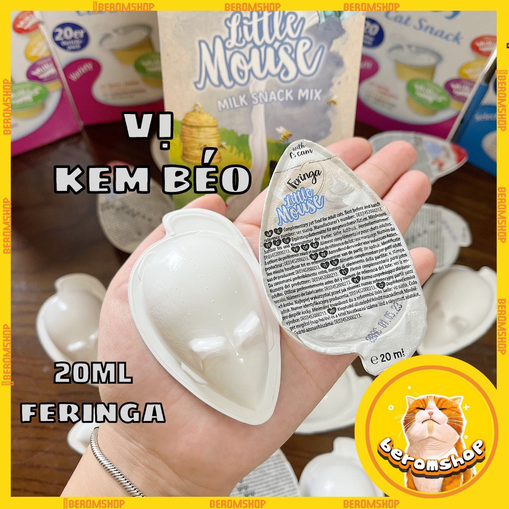 SỮA CHO MÈO FERINGA VỊ TRÁI CÂY HÌNH CHUỘT 20ML NHẬP ĐỨC GIÁ CỰC RẺ