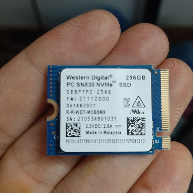 Ổ cứng SSD M2-PCIe 256GB 512GB 1TB WD SN530 NVMe 2230 - bảo hành 3 năm