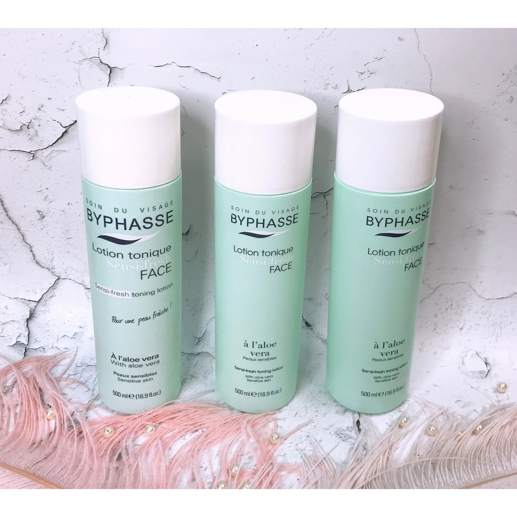 Nước hoa hồng Toner Byphasse cho da nhạy cảm 500ml