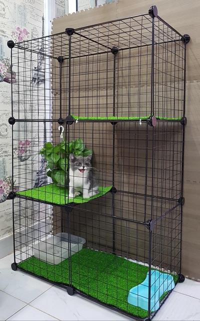 Miếng ghép sắt đa năng làm chuồng cho chó 35x35cm