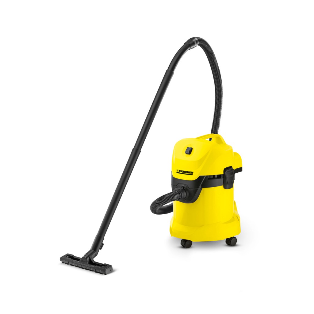 (Sản xuất Romania) Máy hút bụi khô & ướt Karcher WD 3 Car công suất 1000w màu vàng - có chức năng thổi gió