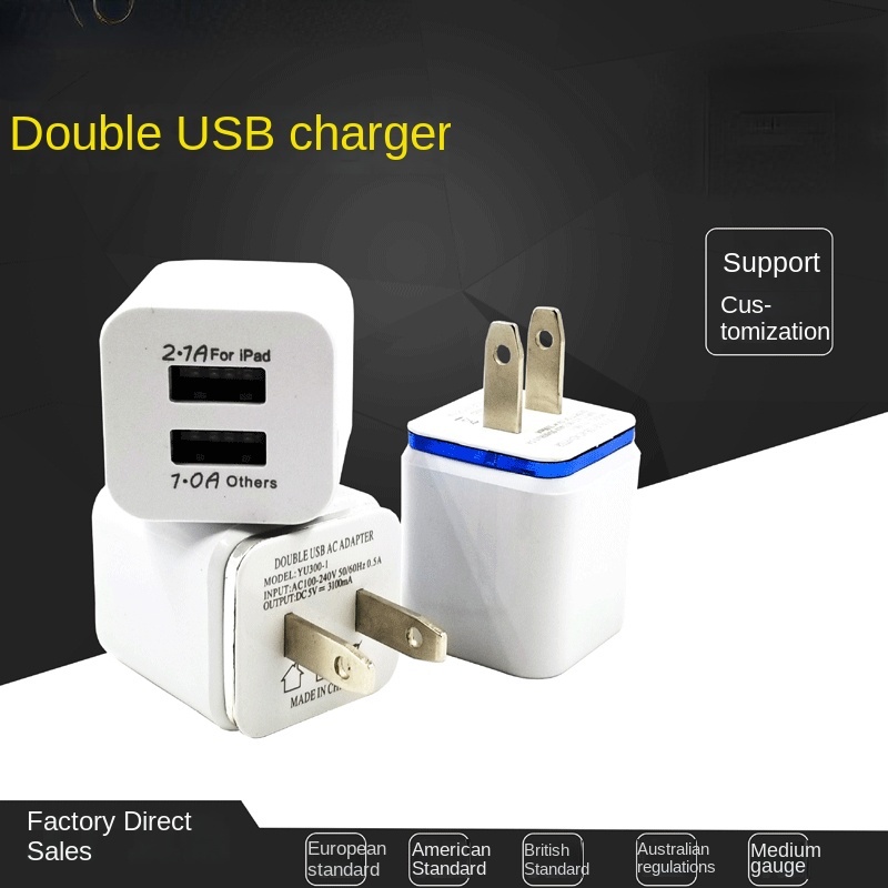 Cốc Sạc Điện Thoại / Máy Tính Bảng Hai Cổng usb Màu Trắng Twa66W