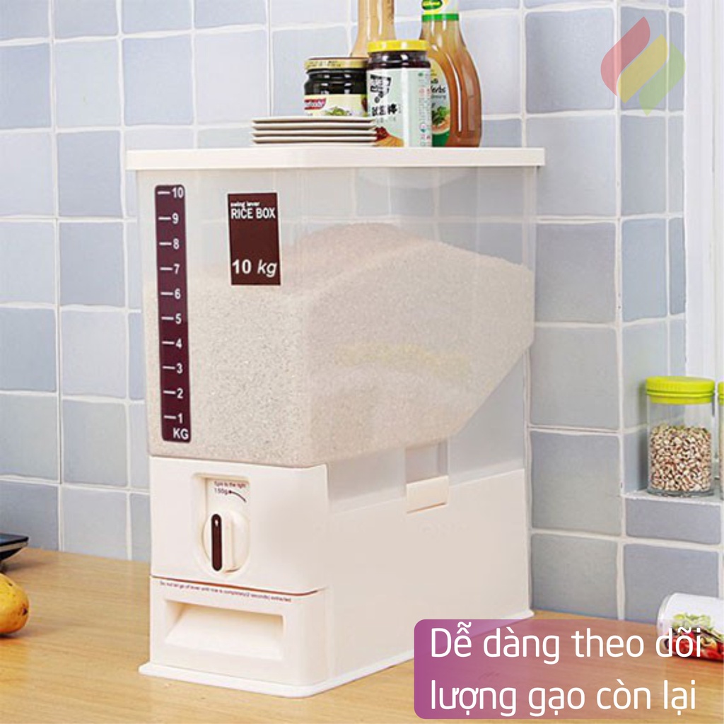 Thùng Đựng Gạo Thông Minh Tashuan 10 kg Và 16 kg - Thùng Gạo Nhựa Cao Cấp Chất Lượng Xuất Khẩu