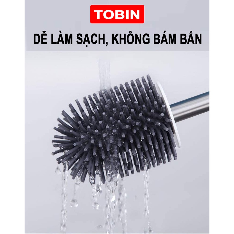 Cọ bồn cầu Silicon Cao Cấp treo tường hoặc để sàn TOBIN