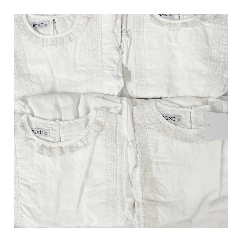 ẢNH THẬT- VÁY NEXT PHỐI REN 3 TẦNG BÈO VAI