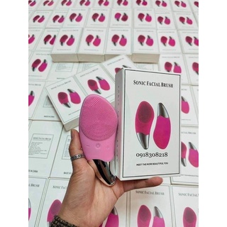 Máy rửa mặt massage 3in1 sonic facial brush cao cấp - sạc usb- chống nước tuyệt đối