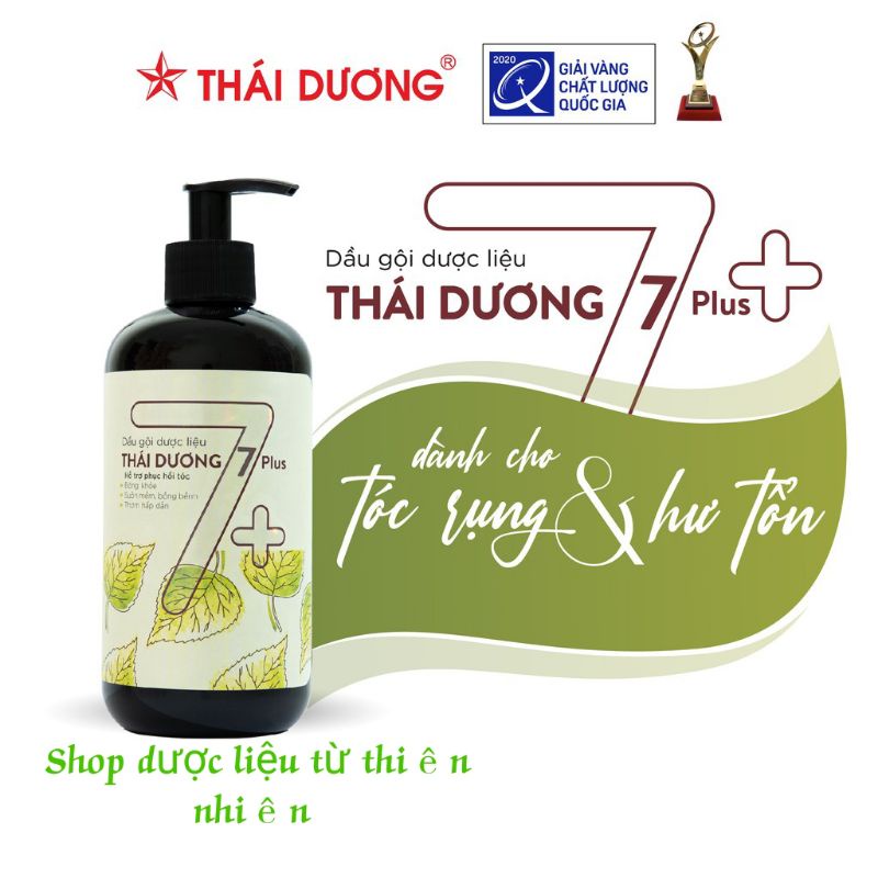 Dầu Gội Thái Dương 7 Plus 480ml,Ngăn Ngừa Rụng Tóc,Siêu Mềm Mượt