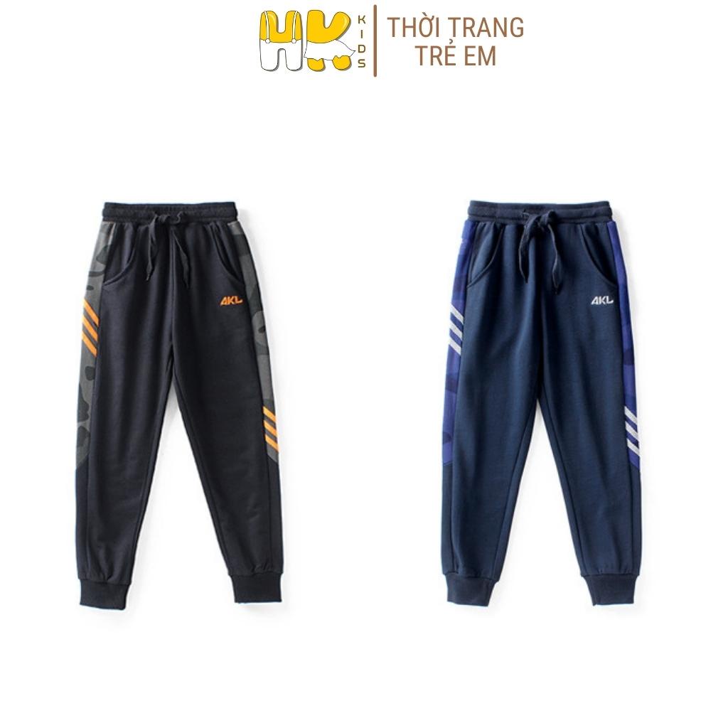 Quần dài cho bé trai AKL, hàng cao cấp chất COTTOT mềm mịn, kiểu quần JOGGER cho bé từ 4 đến 15 tuổi - HK KIDS (1928)