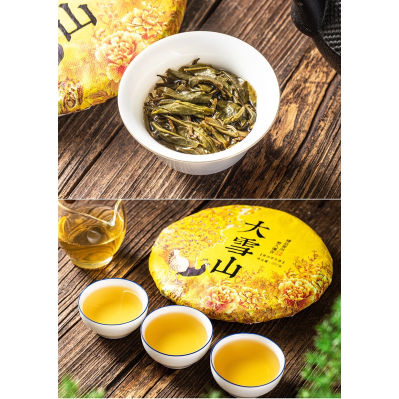 BÁNH TRÀ PHỔ NHĨ SỐNG ĐẠI TUYẾT SƠN VÂN NAM (BÁNH 357 GRAM, NĂM 2021)