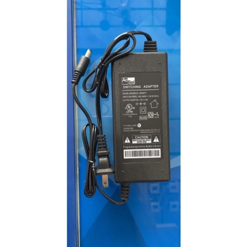 Adapter nguồn Acbel 12V 6A chuyên cấp nguồn cho đàu ghi hình, Hikvision, Dahua, Kbvison, Có thẻ thay thế cho nguồn tổng