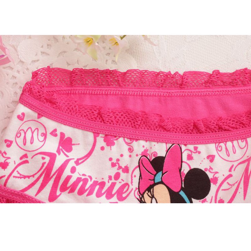 Bộ 3 quần lót cotton in hình chuột Mickey đáng yêu dành cho bé gái