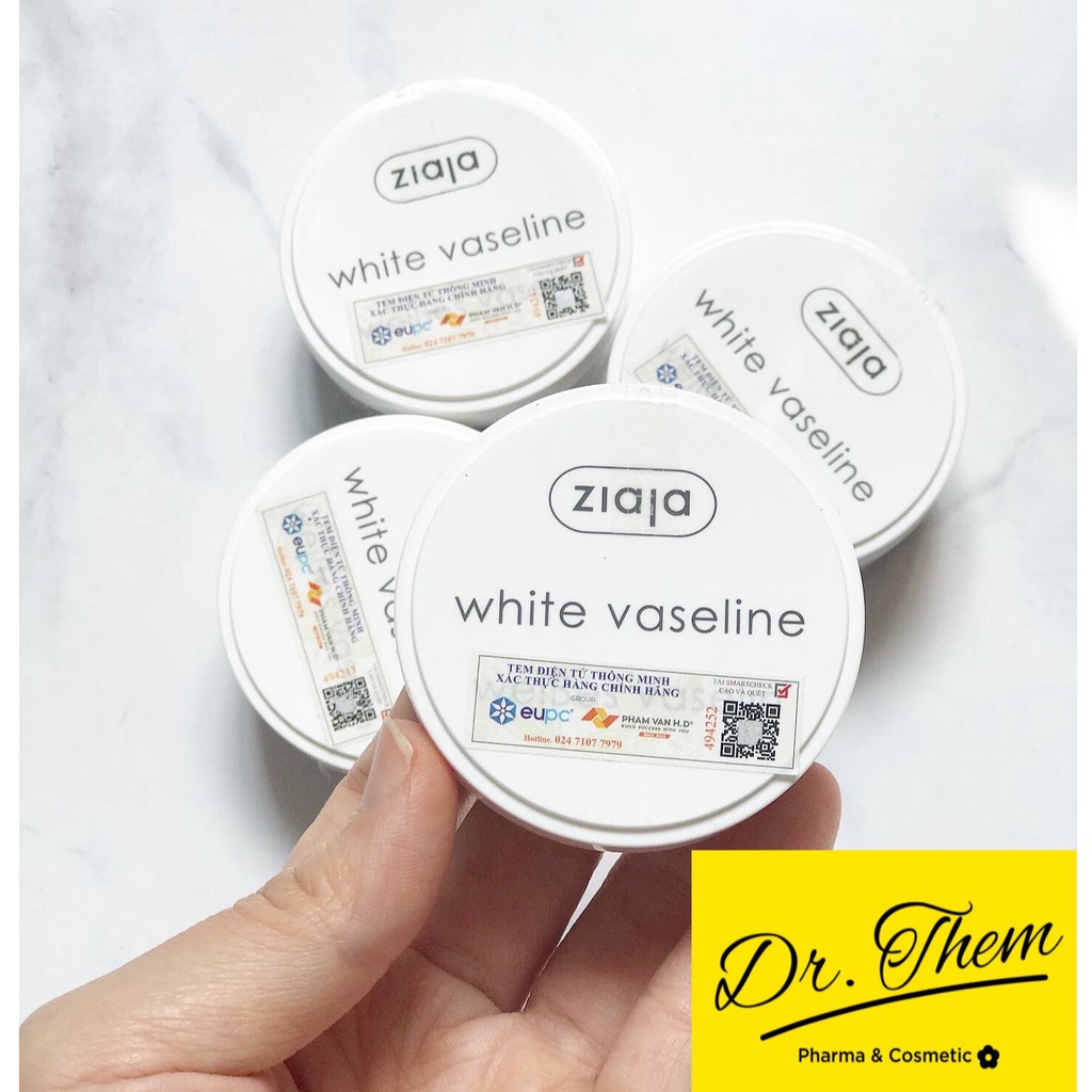 ✅[CHÍNH HÃNG] Sáp Vaseline Dưỡng Tái Tạo Da Ziaja White Vaseline - Dr Thêm