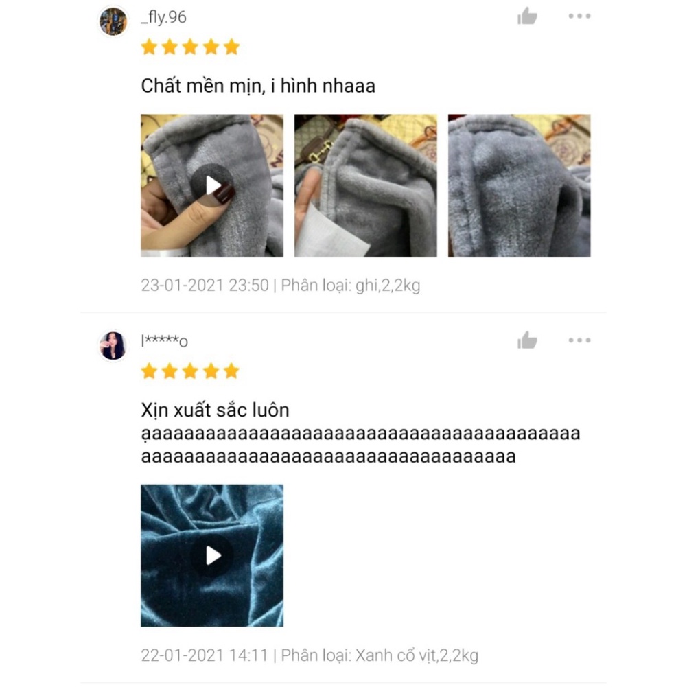 Chăn lông tuyết nhung Blanket nhập khẩu mềm mịn kích thước 2mx2m2 Giá rẻ