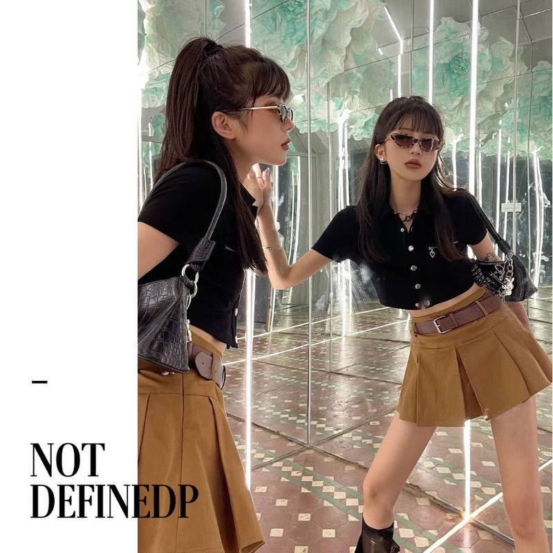 Quần Short Giả Váy Xếp Ly Phong Cách Hàn Quốc Dành Cho Nữ