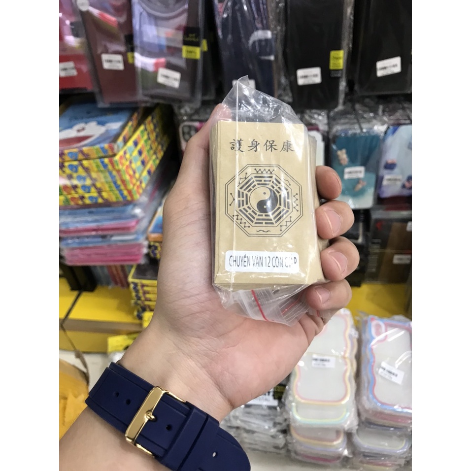 Combo 5 miếng linh phù hộ thân, may mắn, dán điện thoại, để bóp ví siêu hot